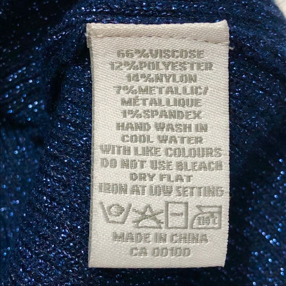 ALFRED SUNG Sparkly Navy Cardigan | Size M - Picture 8 of 15